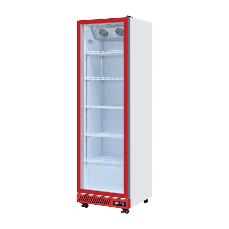 700L Vertical Glass Door Drink Showcase(Yellow)