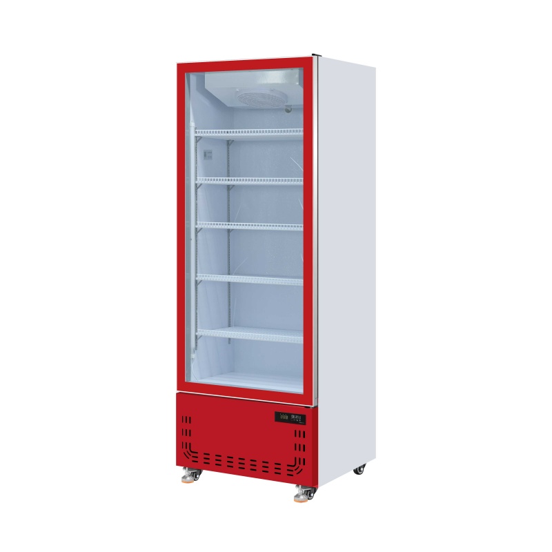 500L Upright Glass Door Visi Cooler(Red)