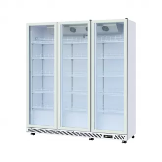 3 door Wine Display Fridge(White Grey)
