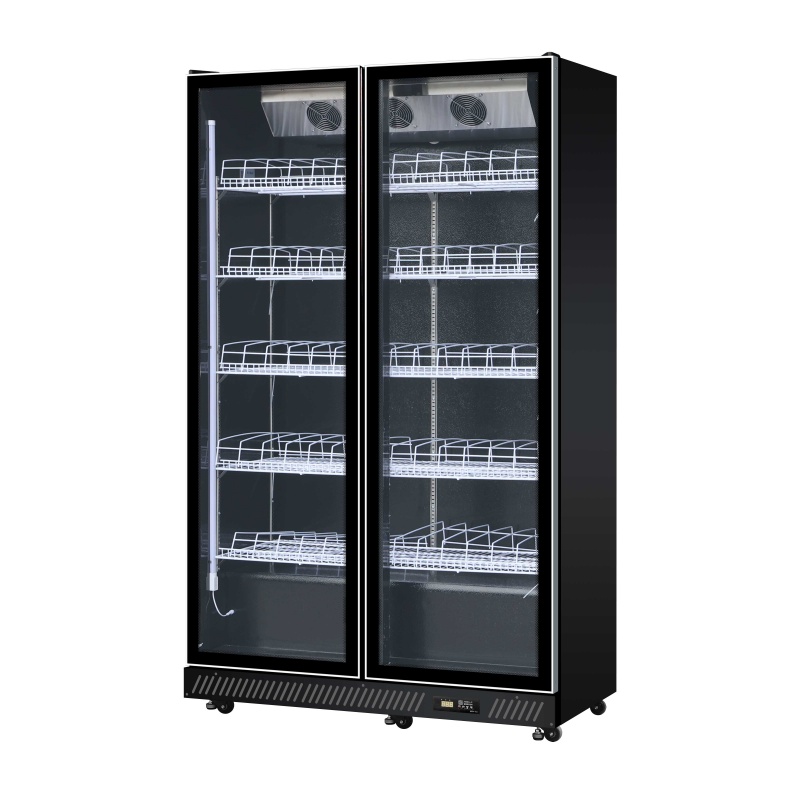 2 door Wine Display Fridge(Black)