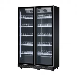 2 door Wine Display Fridge(Black)