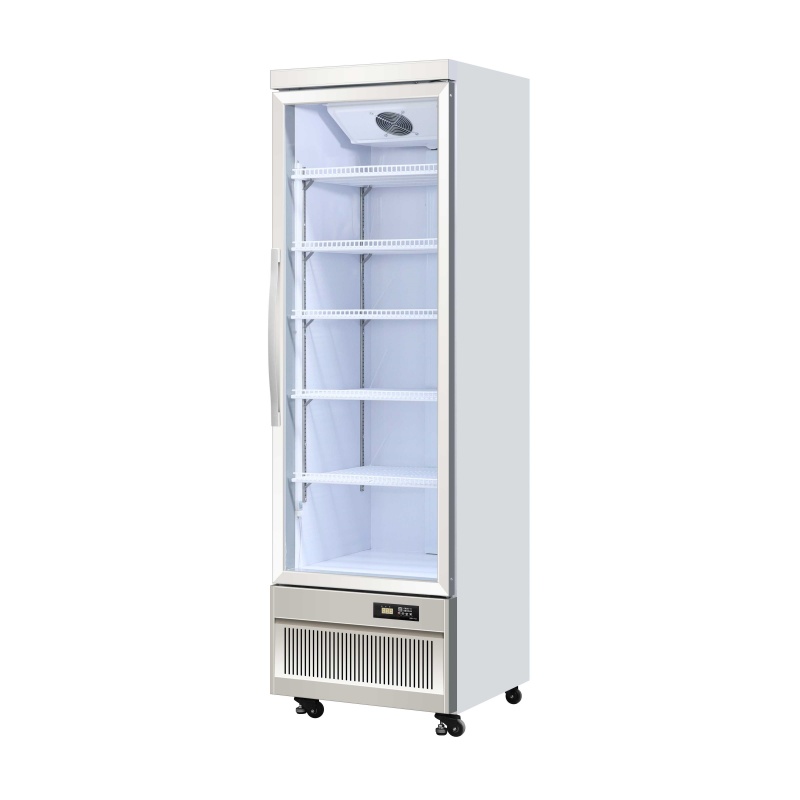 Single Glass Door Showcase Chiller(White Grey)