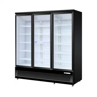 Three Glass Door Showcase Chiller(Black)