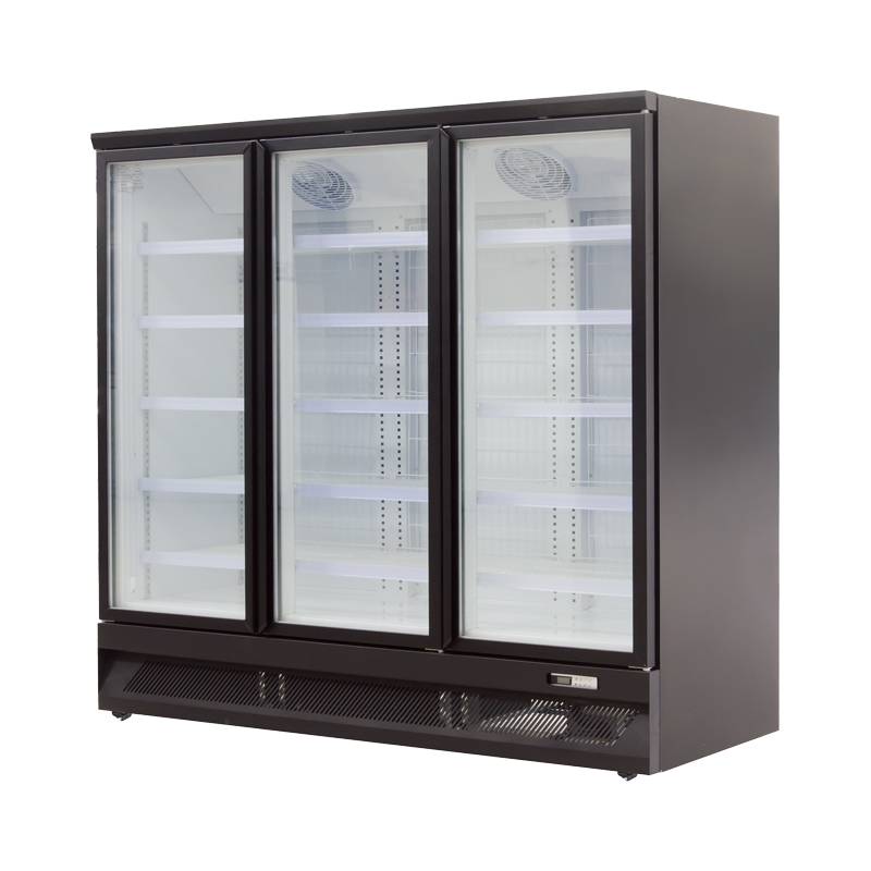 3 Door Upright Freezer-Bottom Mount(Black)