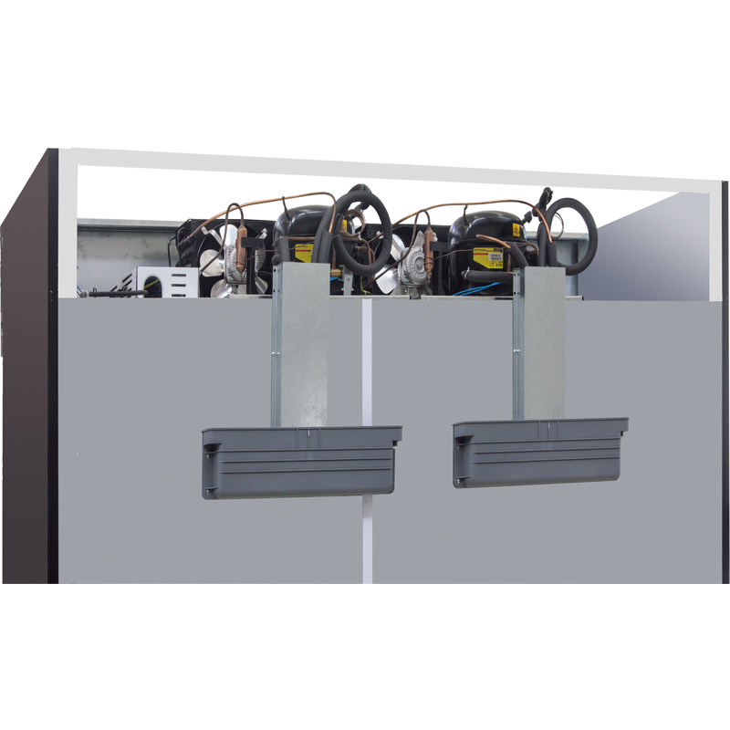 3 Door Upright Freezer-Top Mount