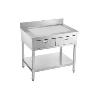 Square Tube Leg Worktable(With Drawer)