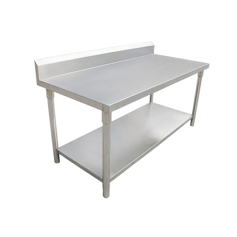 Round Tube Leg Workbtale(With Backsplash)