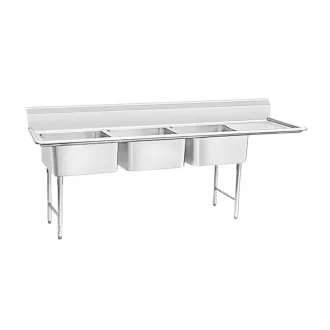 American Style Triple Bowl Sink 02