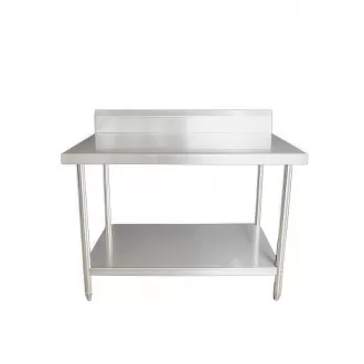 Round Tube Leg Workbtale(With Backsplash)