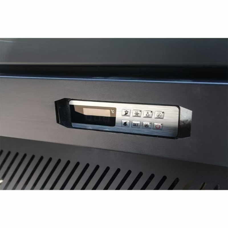 3 Door Upright Freezer-Bottom Mount(Black)