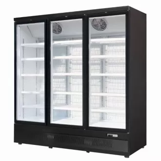 3 Door Upright Refrigerator-Bottom Mount(Black)