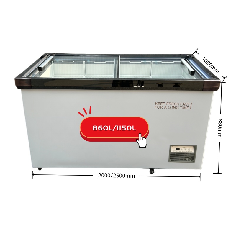 Glass Door Deep Freezer