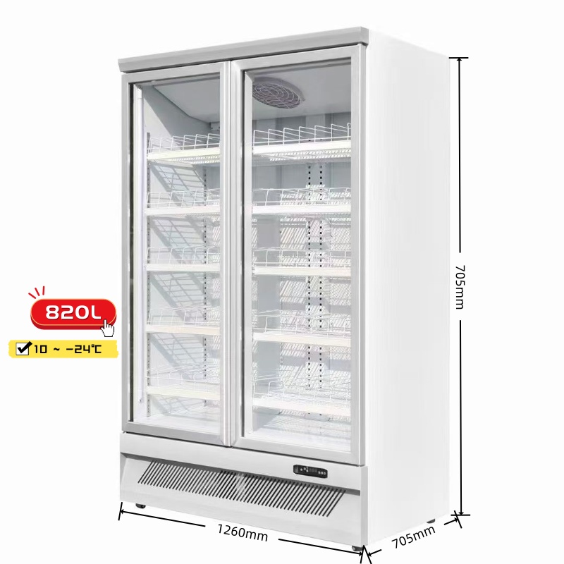 2 Door Upright Freezer-Bottom Mount
